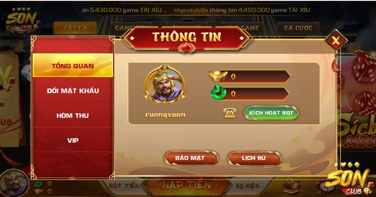 Link đăng nhập SONCLUB chính thức