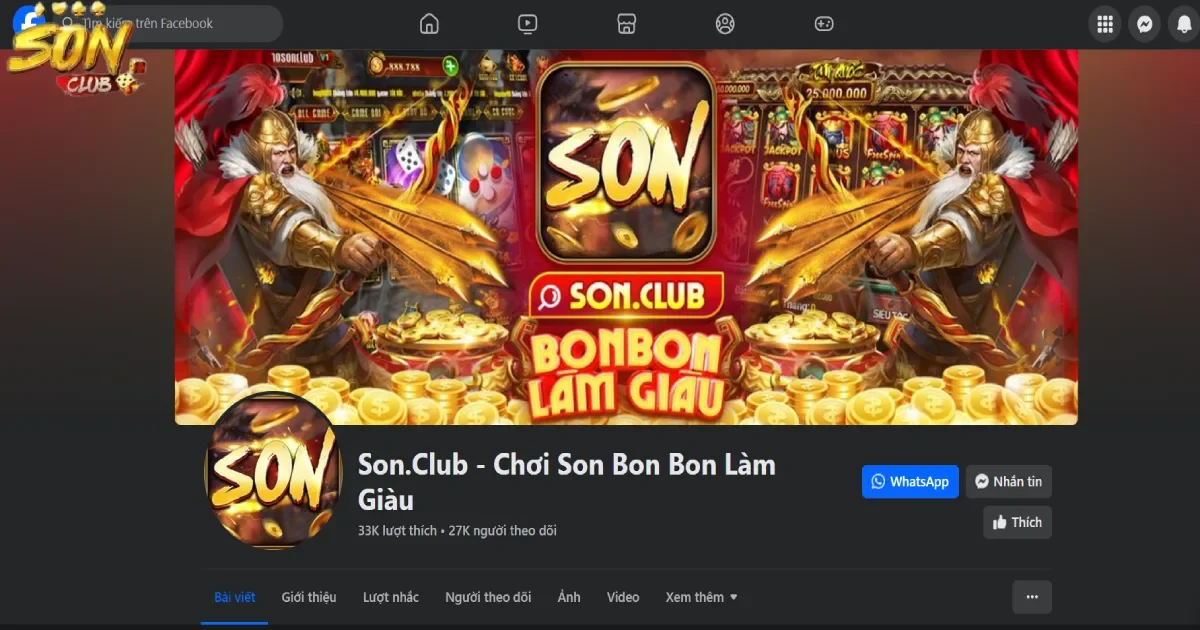 Inbox qua Fanpage của SONCLUB